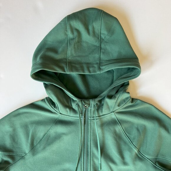 ATHLETA Unstoppable Fleece Full Zip Jacket Size Medium Trillium Green NWT 818765 - Picture 12 of 16